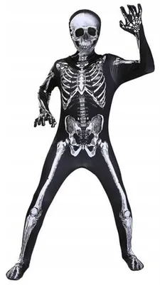 Obrázek produktu pro MixParty Kostým Skelet L s kapucí a maskou Halloween