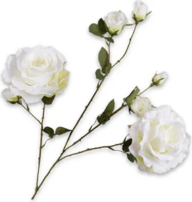 Produktbild von Kunstblume von Silk-ka – Seidenrosenzweig, weiß, 94 cm