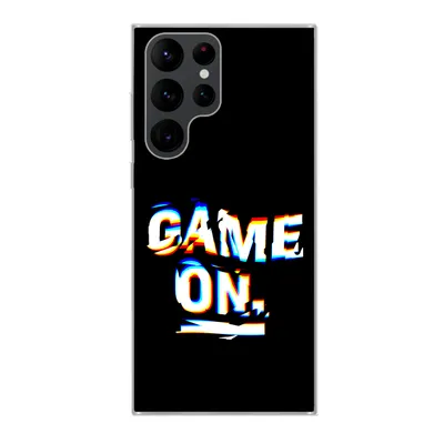 Produktbild von MuchoWow® Handyhülle Schutzhülle Hülle für Samsung Galaxy S22 Ultra Spiele - Spiel - Zitat Silikon Softcase Handy Hülle - Abbildung