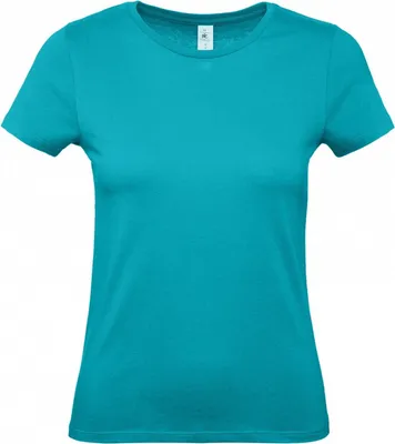 Image de B&C T-shirt femme #E150 RW6634 (L) (Véritable bleu turquoise)