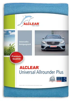 Zdjęcie produktu dla ALCLEAR 20Y5, zestaw 5 sztuk ściereczek z mikrofibry, gramatura 340 GSM, wymiary 40x40 cm, kolor żółty, do pielęgnacji samochodów