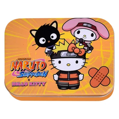 Produktbild von Naruto Kinderpflaster Lizensiertes Produkt - Metall-Box - 24 Pflaster - Schönes Design Pflaster Aufbewahrungsbox für Kinder - 1 Box