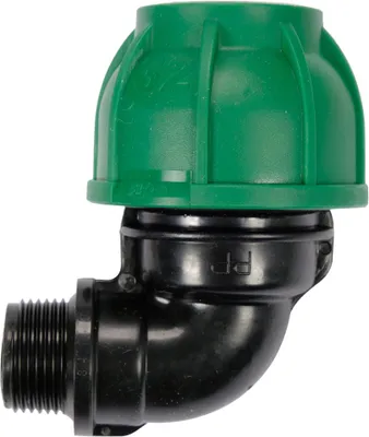 Produktbild von PP-Winkel 90° Außengewinde 32mm x 3/4"
