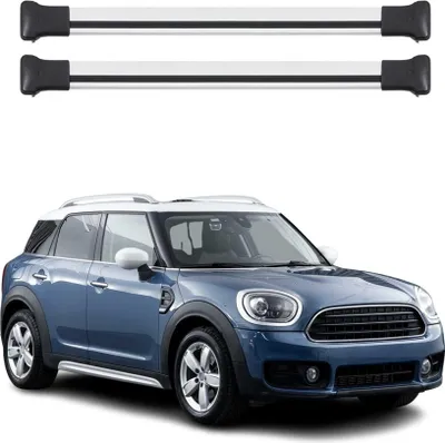 Image de OMAC Barres de toit en aluminium pour Mini Countryman F60 2017-2023 Gris 2x