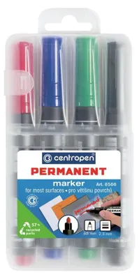 Image de Marqueur permanent Centropen 8566 - lot de 4