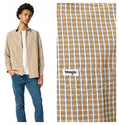 Produktbild von Wrangler | Herrenhemd 1 PKT Shirt klassisch Baumwolle Größe XL