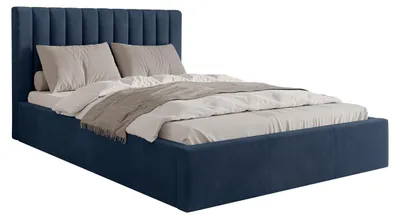 Produktbild von MIRJAN24 Polsterbett Cosmo, Doppelbett mit Bettkasten, Ehebett, Gasdruckfeder, Lattenrost (Farbe: Fresh 11, Größe: 140x200 cm)