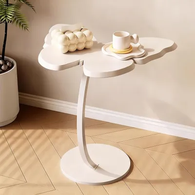 Produktbild von Beistelltisch für Sofa oder Bett, Couchtisch, Nachttisch für Schlafzimmer, 43*33*58cm, Moderner Wohnzimmertisch Weiß 【BJHD886】