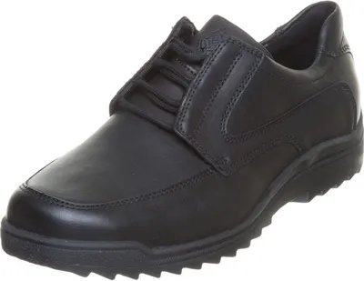 Produktbild von Waldlaeufer Herren Schnürschuhe Extraweit Gummisohle schwarz