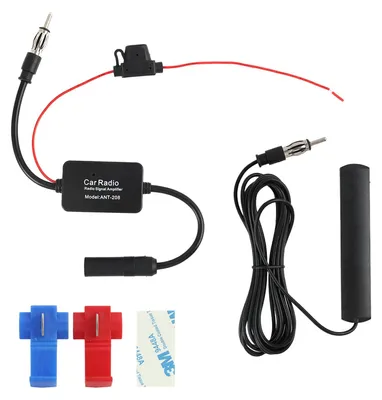 Autoantenne mit Verstärker, universell, 12 V, FM/AM/DAB, 300 cm Kabel