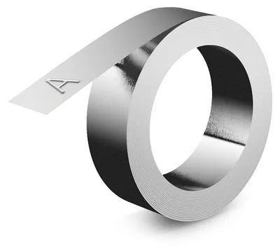 Image de DYMO 12mm Aluminum w/Adhesive Tape ruban d'étiquette