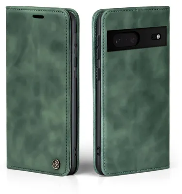 Produktbild von Handy Hülle für Google Pixel 7 Klapphülle Bookcase Flip Cover Handy Tasche Etui Farbe: Grün