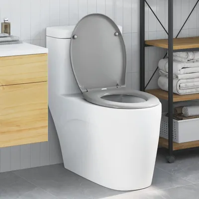 Produktbild von "im Angebot" Toilettensitz Grau 44,8x37,3x4,2 cm Duroplast - WC-Sitze CC18766