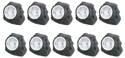 Produktbild von Solar-Gartenstrahler mit strahlendem Licht 10er Set