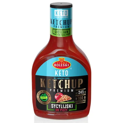 Obrázok produktu pre Prémiový sicílsky kečup KETO 425g ROLESKI