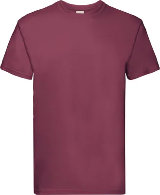 Immagine prodotto di Fruit of the Loom 61-044-0 | Maglietta da uomo Super Premium - Colore: Borgogna - Taglia: XL