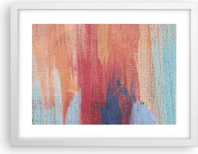 Produktbild von Gerahmtes Poster - Weißer Rahmen - Die Farben Farben Abstraktion - 40x30 cm - Wand Bild - Wanddeko - Wandbilder - Kunstposter - Wandposter - Bilderrahmen - Bilder - Kunstdruck - P2WAA40x30-5069