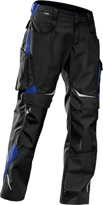 Produktbild von Kübler Pulsschlag Hose High Gr. 58 schwarz/kornblumenblau Arbeitshose Berufshose