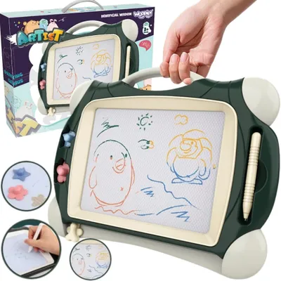 Obrázek produktu pro Woopie magnetická tabule s barevnými popisovači + 2 zelená razítka