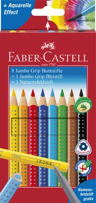 Immagine prodotto di Matite colorate triangolari Faber Castell Jumbo con impugnatura morbida Zona 8 matite