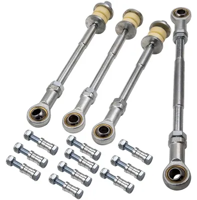 Produktbild von Nissan Patrol GU Y61 1997-2016 - Stabilisator Verlängerungs Kit vorn + hinten 4x - Für 5-20 cm Höherlegung - Einstellbar mit Kontermuttern - Schmierbare Heavy-Duty Gelenke