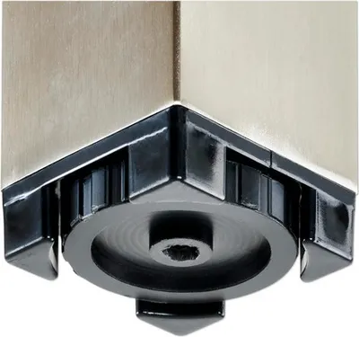 Produktbild von Tischbein vierkant 60x60 mm höhenverstellbar 700-1100 mm Edelstahl Optik