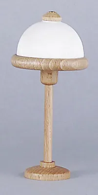Produktbild von Stehlampe Holz mit weißem Kunststoffschirm, für Puppenhaus