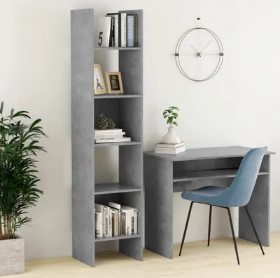 Produktbild von Möbel Bücherregal Betongrau 40x35x180 cm Holzwerkstoff - Bücherregale 803402