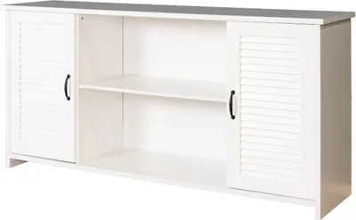Produktbild von Kommode Badus 04, Farbe: Weiß - 82 x 169 x 44 cm (H x B x T)