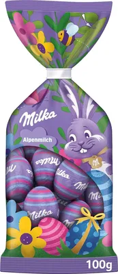 Produktbild von Milka Oster Eier Alpenmilch einzeln verpackte Kugeln Alpenmilch 100g