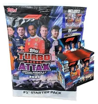 Produktbild von Topps Turbo Attax 2026 Starterpack + Display – großes Sammler-Bundle