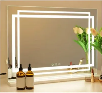 Obrázek produktu pro LED kosmetické zrcátko, 3barevné stmívatelné, dotykové, 80x62 cm