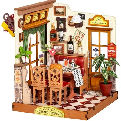 Produktbild von 3D-Puzzle Minihäuschen Champs-Élysées Bistro, RoLife, 160 Teile