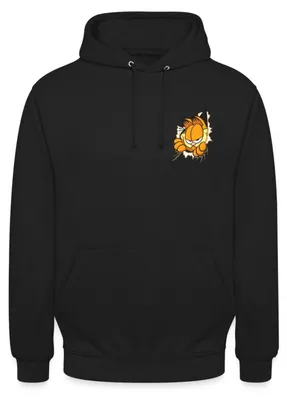 Produktbild von Spreadshirt Garfield Hier Ist Garfield Uni Hoodie, XL, Schwarz