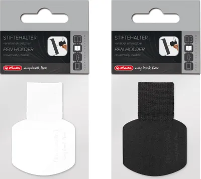 Produktbild von 2x Herlitz Stiftehalter / selbstklebend / Farbe: je 1x weiß + schwarz