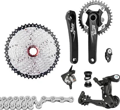 Image de ZTTO 1x10 Speed MTB Derailleurs Shifter Groupset Bike Crankset 11-50T Cassette Flywheel 10 Speed Chain for MTB Mountain Bike