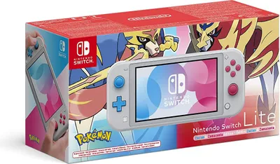 Produktbild von Nintendo Switch Lite Handheld-Spielkonsole - Zustand: Gut Pokemon Zacian & Zamazenta Edition