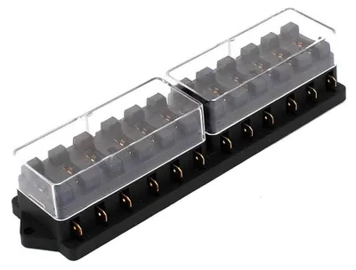 Obrázok produktu pre Držiak poistiek, 12-pólový, pre poistky typu ATO, ATC, KFZ