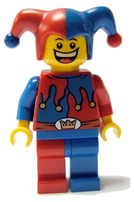 Image de LEGO Minifigurine, époque fantastique - Bouffon - Château (cas403) - Neuf