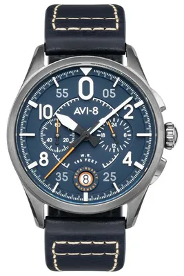 Zdjęcie produktu dla AVI-8 Spitfire Lock Chronograph Channel Blue Zegarek męski