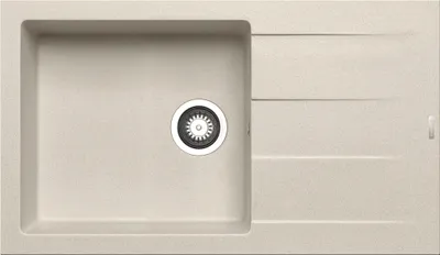 Produktbild von PYRAMIS Spüle ATHLOS 86x50 PLUS in BEIGE mit Excenterbedienung / Granitspüle / Steinspüle / Ausschnitt 840 x 480 mm