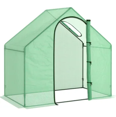 Produktbild von Foliengewächshaus Tomatengewächshaus Treibhaus Frühbeet mit Fenster 180 x 100 x 168 cm