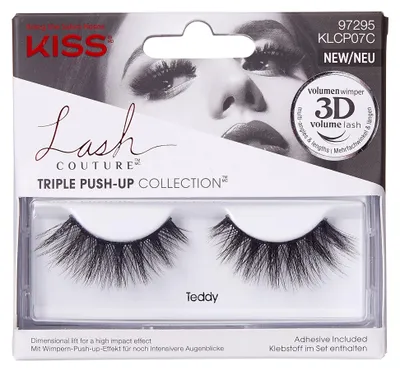Image de Kiss | Cils artificiels, bande de cils, VTeddy Kiss, longs, épais, 1 paire