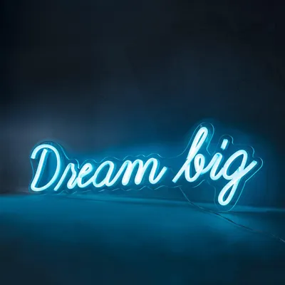 Produktbild von Lights4fun Dream Big LED Neon Leuchtschriftzug