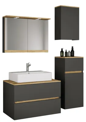 Obrázok produktu pre 5-dielna súprava kúpeľňového nábytku s umývadlom Cosila-A 80 cm