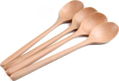 Produktbild von kleine Holzlöffel mit langem Griff, Honiglöffel, Küchenlöffel für Milch, Suppe, Gewürze, Kaffee, Tee und Zucker