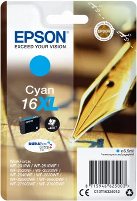 Produktbild von Epson Multipack 4-colours T0715 DURABrite Ultra Ink, Standardertrag, Schwarz, Cyan, Magenta, Gelb, 7,4 ml, 5,5 ml, 1 Stück(e), Multipack