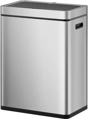 Produktbild von EKO - Mirage Plus Sensor Recycler odpadkový kôš 30+30 litrov - Nerezová oceľ Plast - Matná nerezová oceľ