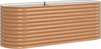 Image de vidaXL Lit surélevé Marron 240 x 80 x 81 cm Acier