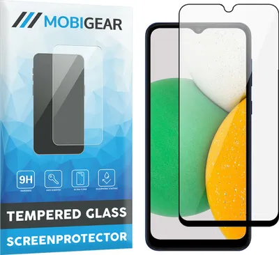 Produktbild von Mobigear Premium Samsung Galaxy A03 Panzerglas Gehärtetes Glas Displayschutz - Hüllenfreundlich - Schwarz